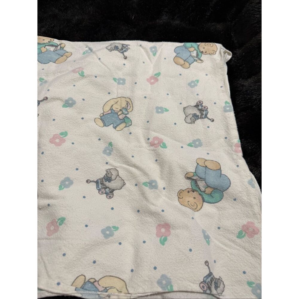 Cotton Receiving Blanket Baby Pastel  Teddy Bear‎ Baby